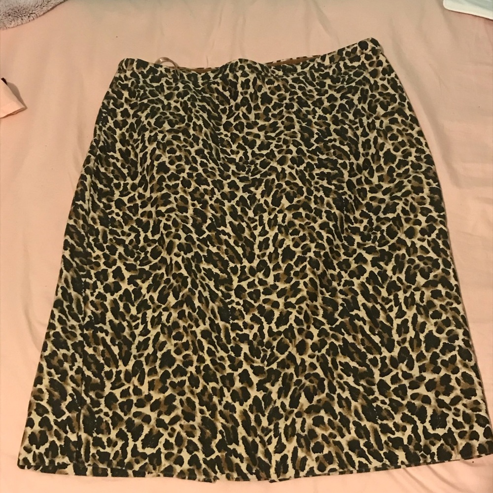 Leopard Midi Skirt